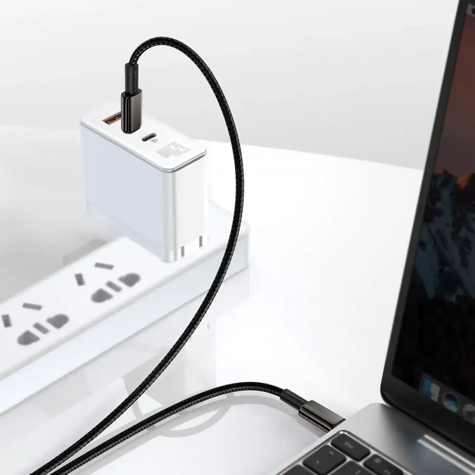 Кабель Baseus Tungsten Gold Fast Charging Type-C to Type-C 100W (2m) gold