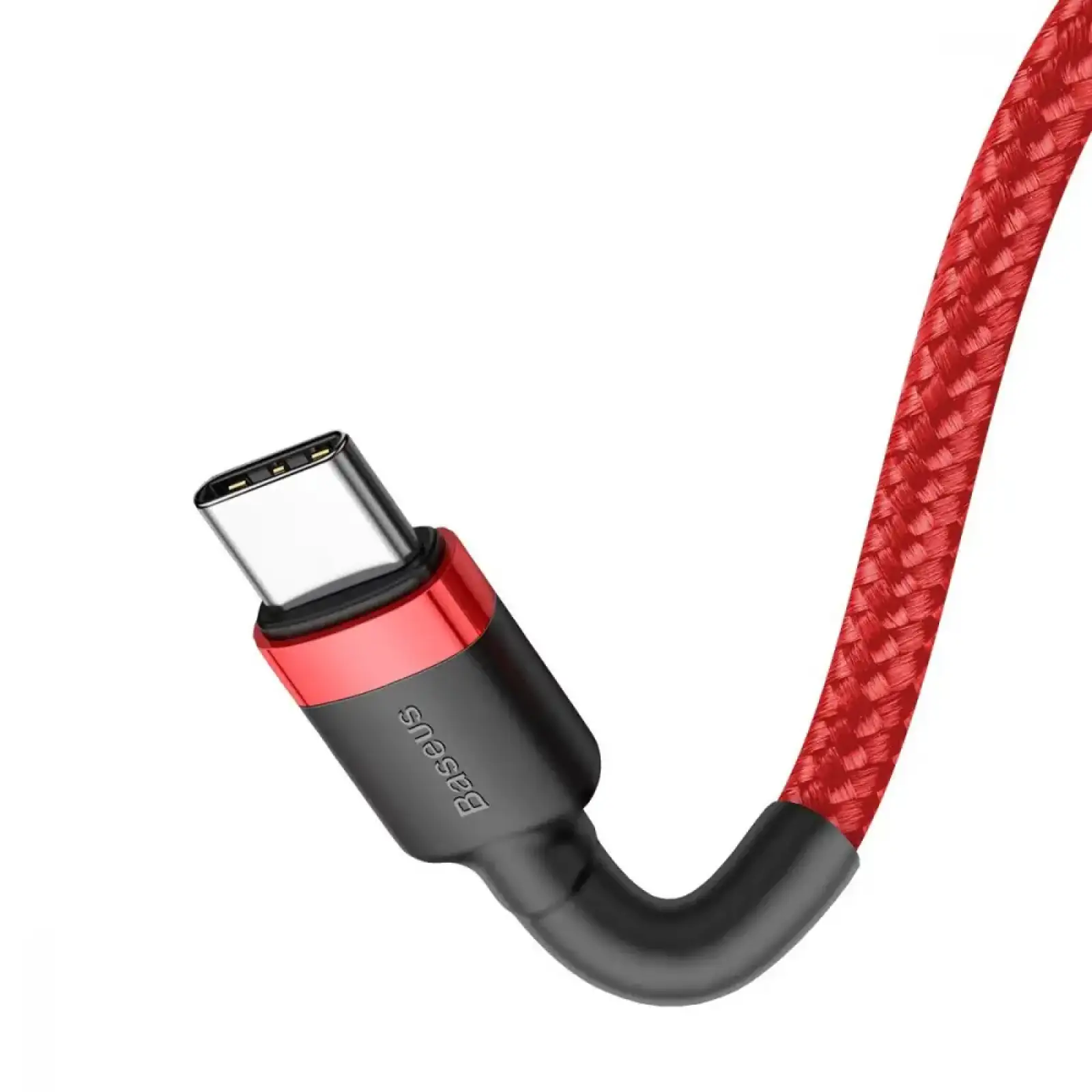Кабель Baseus Cafule Type-C PD 2.0 100W (2m) Red/Black, CATKLF-AL91