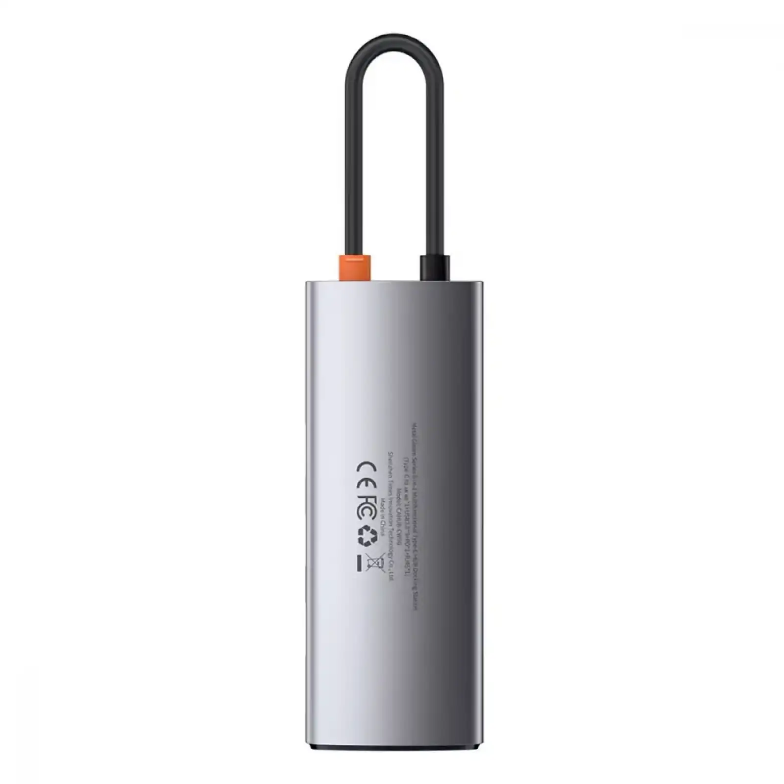 USB-Хаб Baseus Metal Gleam Series 6-in-1 Type-C Gray, CAHUB-CW0G