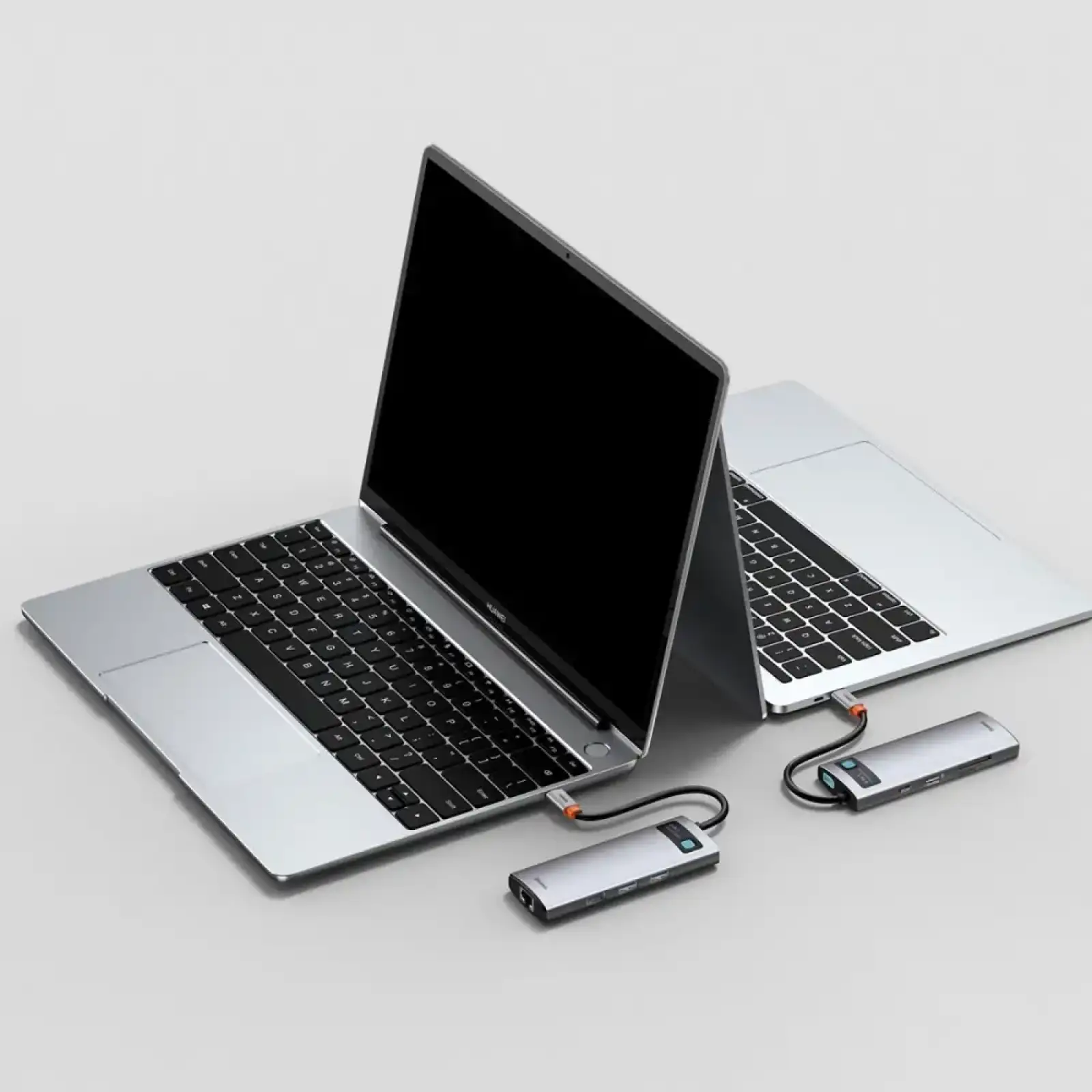 USB-Хаб Baseus Metal Gleam Series 8-in-1 Type-C Gray, CAHUB-CV0G