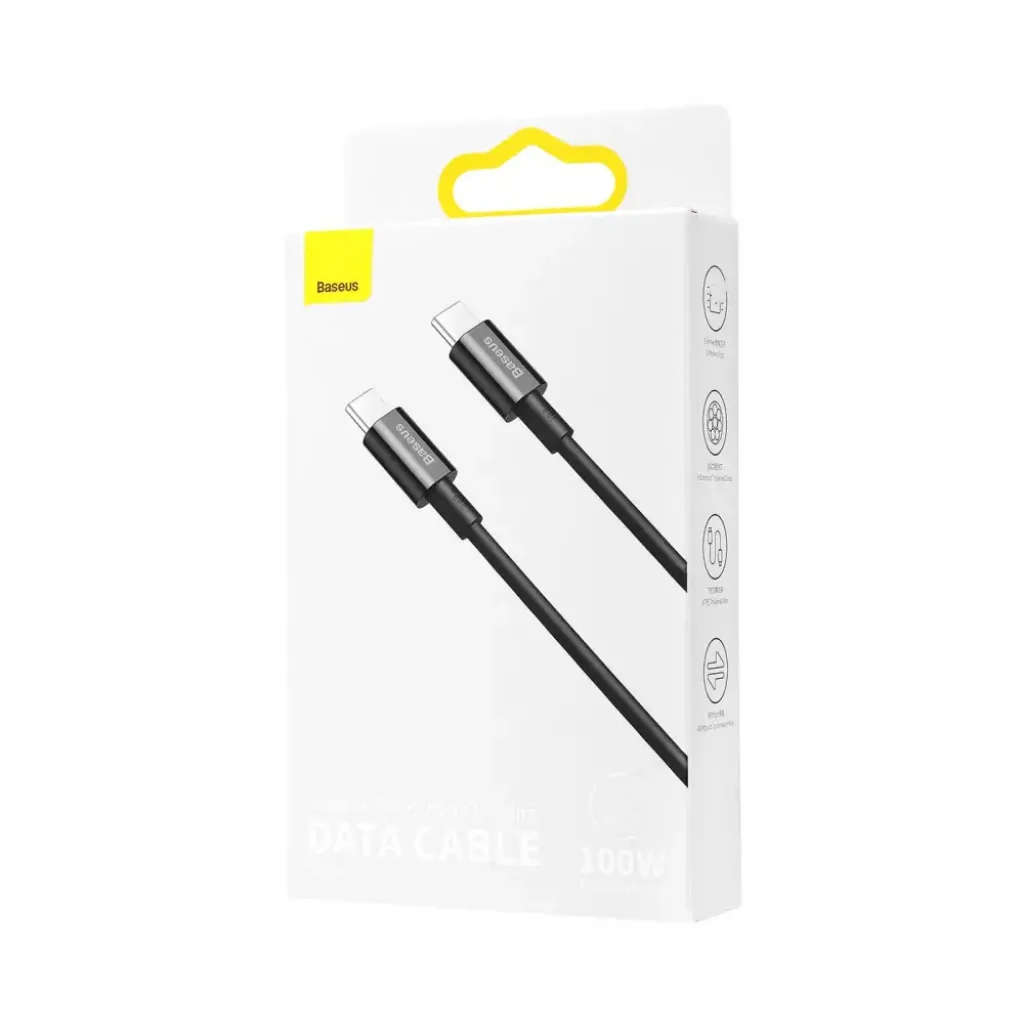 Кабель Baseus Superior Series Fast Charging Type-C to Type-C PD 100W (2m) Black, CATYS-C01