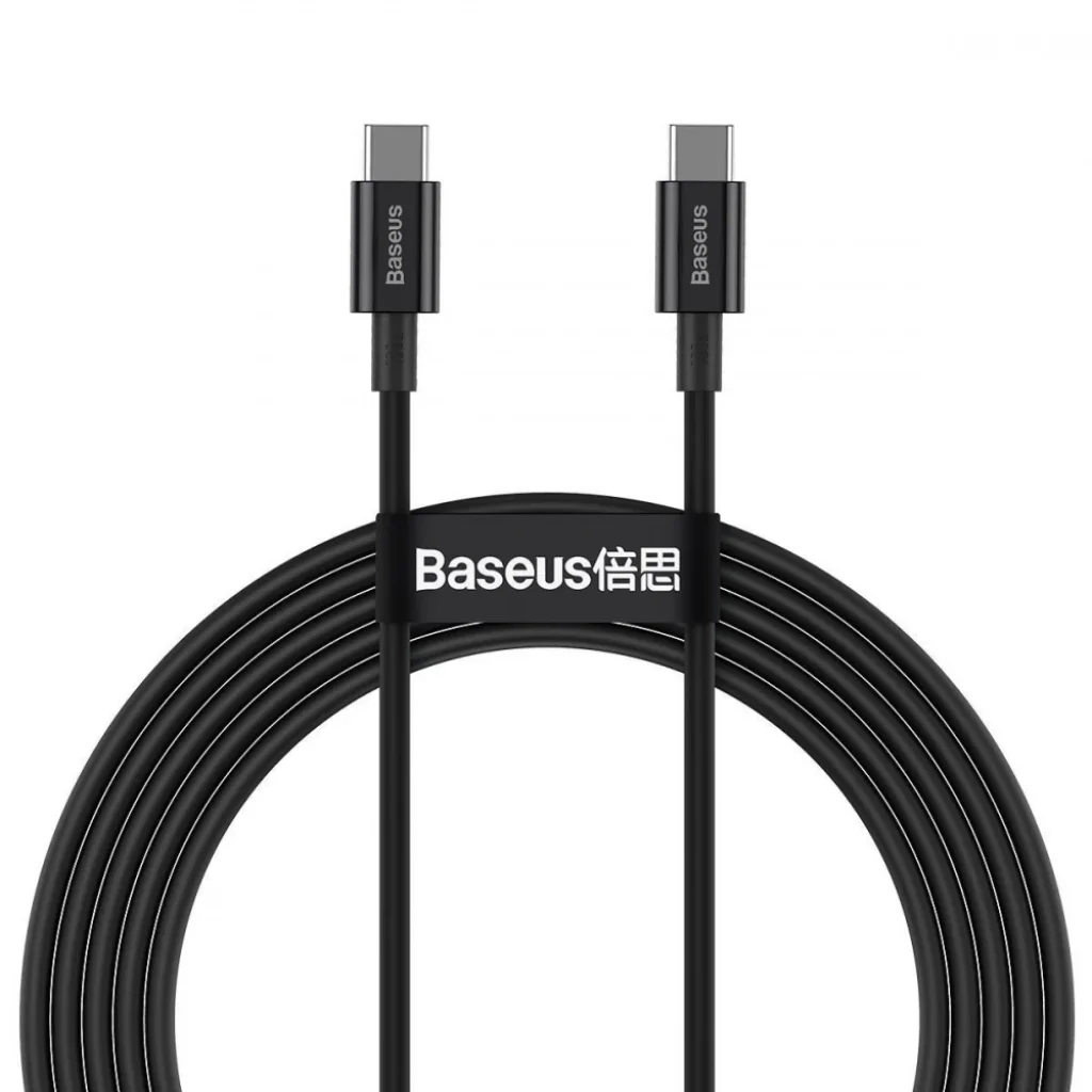 Кабель Baseus Superior Series Fast Charging Type-C to Type-C PD 100W (2m) Black, CATYS-C01