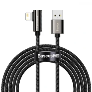 Кабель Baseus Legend Series Elbow Fast Charging Lightning 2.4A (2m) Black, CALCS-A01