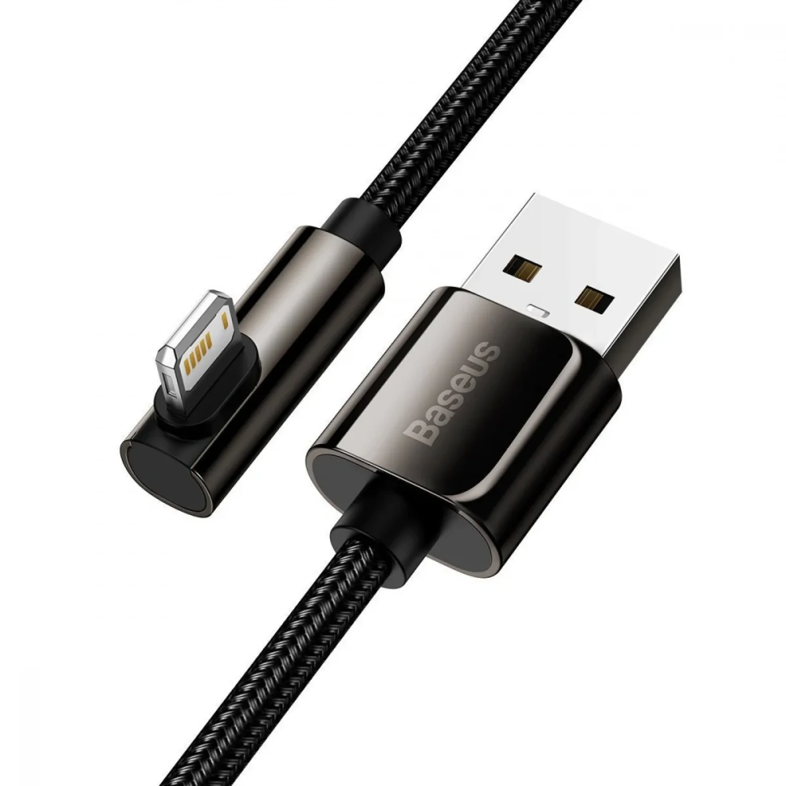 Кабель Baseus Legend Series Fast Charging Elbow Lightning 2.4A (2m) Black, CALCS-A01