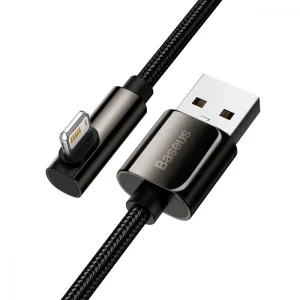 Кабель Baseus Legend Series Elbow Fast Charging Lightning 2.4A (2m) Black, CALCS-A01