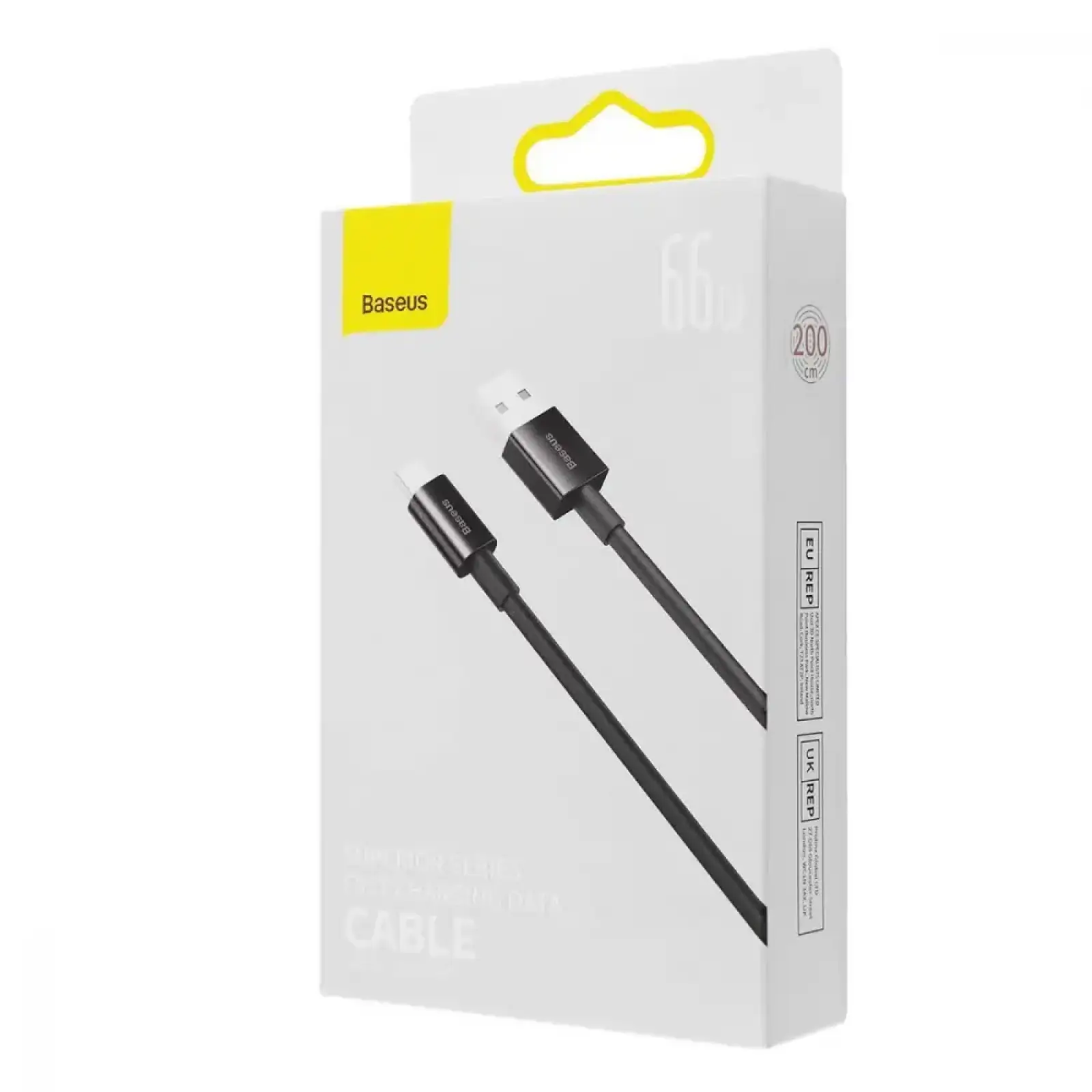 Кабель Baseus Superior Series Fast Charging Type-C PD 66W (2m) Black, CATYS-A01