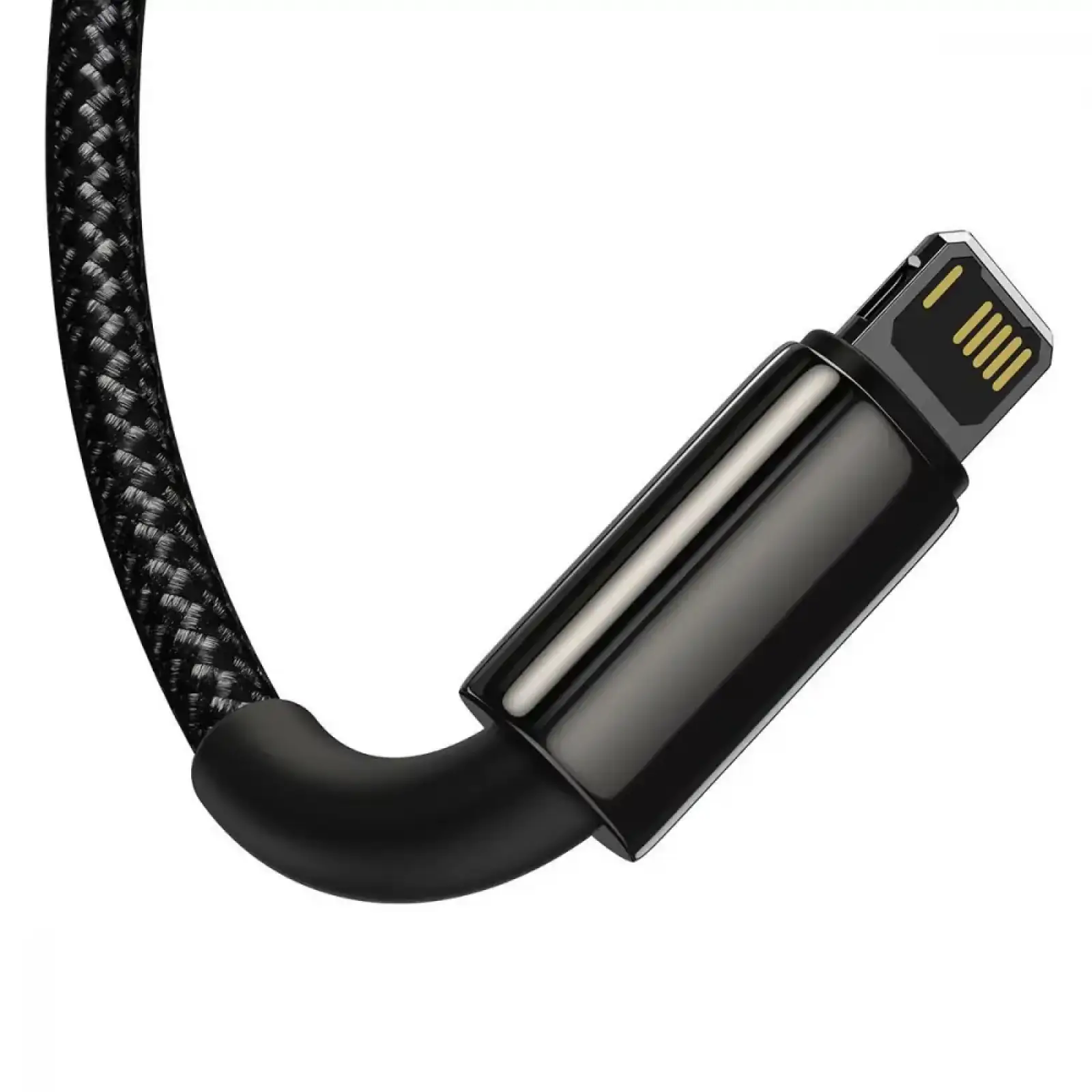 Кабель Baseus Tungsten Gold One-for-three Fast Charging Data 3-in-1 (Micro USB+Lightning+Type-C) 3.5 Black, CAMLTWJ-01