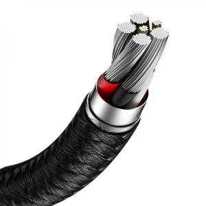Кабель Baseus Cafule Metal Data Type-C 66W (1m) Black, CAKF000101