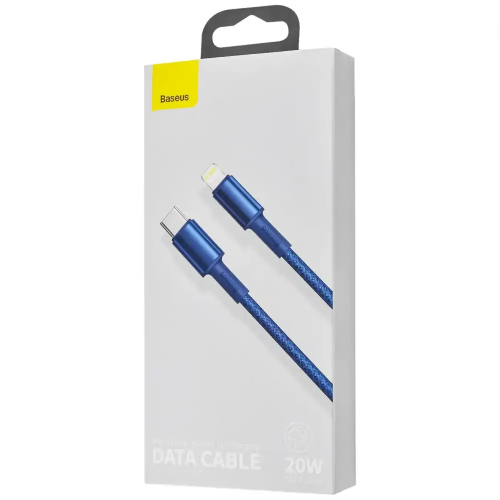 Кабель Baseus High Density Braided Type-C to Lightning PD 20W (2m) White, CATLGD-A02