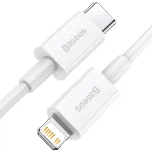 Кабель Baseus Superior Series Fast Charging Type-C to Lightning PD 20W (1.5m) White, CATLYS-B02