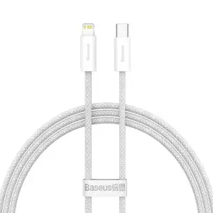 Кабель Baseus Dynamic Series Fast Charging Type-C to Lightning 20W (1m) White, CALD000002