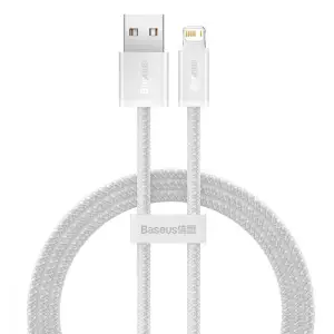 Кабель Baseus Dynamic Series Fast Charging Lightning 2.4A (1m) White, CALD000402