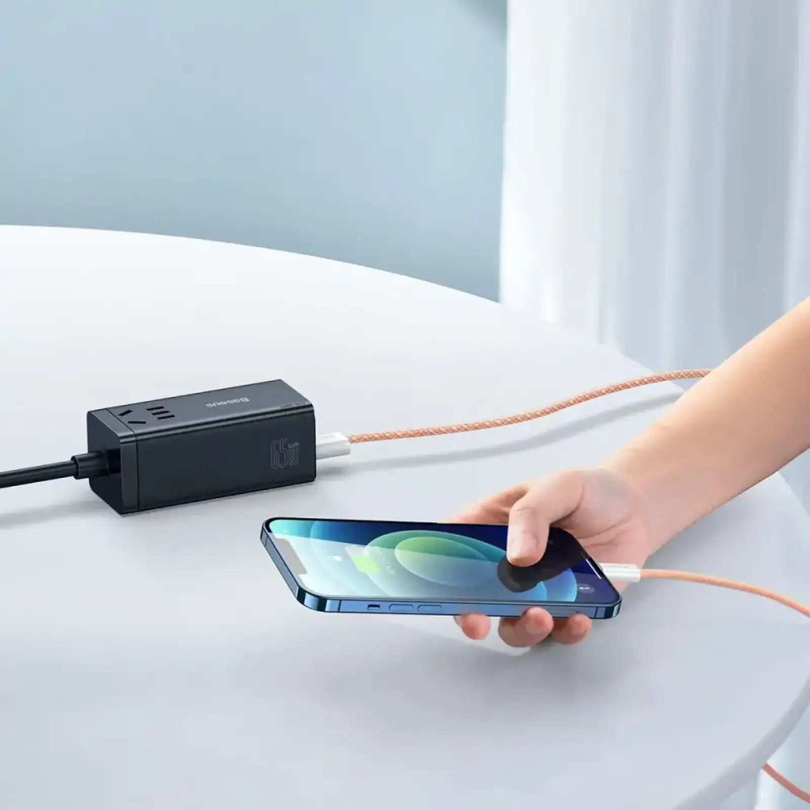 Кабель Baseus Dynamic Series Fast Charging Lightning 2.4A (1m) Purple, CALD000405