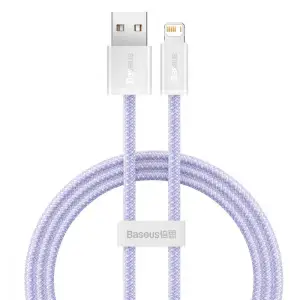 Кабель Baseus Dynamic Series Fast Charging Lightning 2.4A (1m) Purple, CALD000405