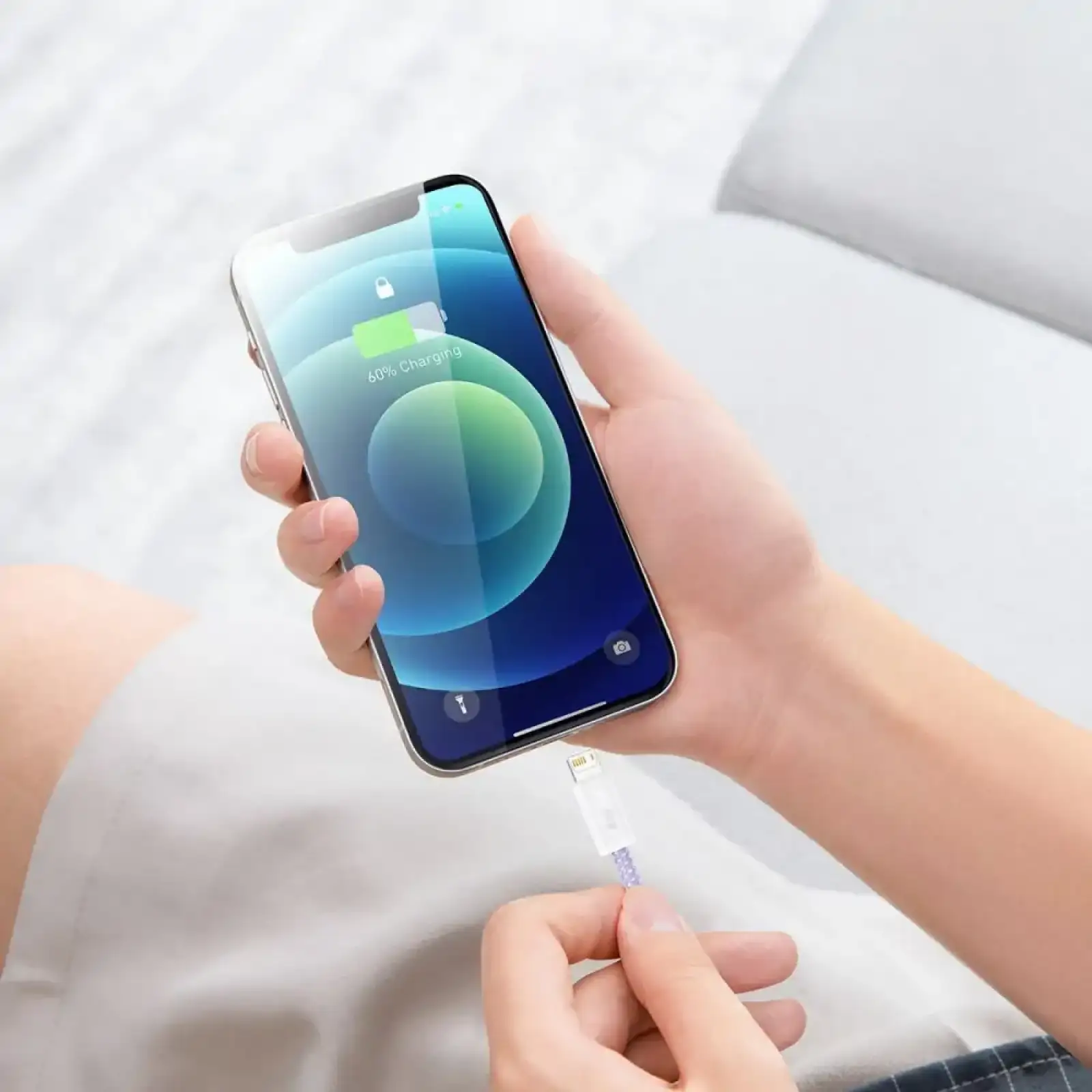 Кабель Baseus Dynamic Series Fast Charging Lightning 2.4A (2m) Blue, CALD000503