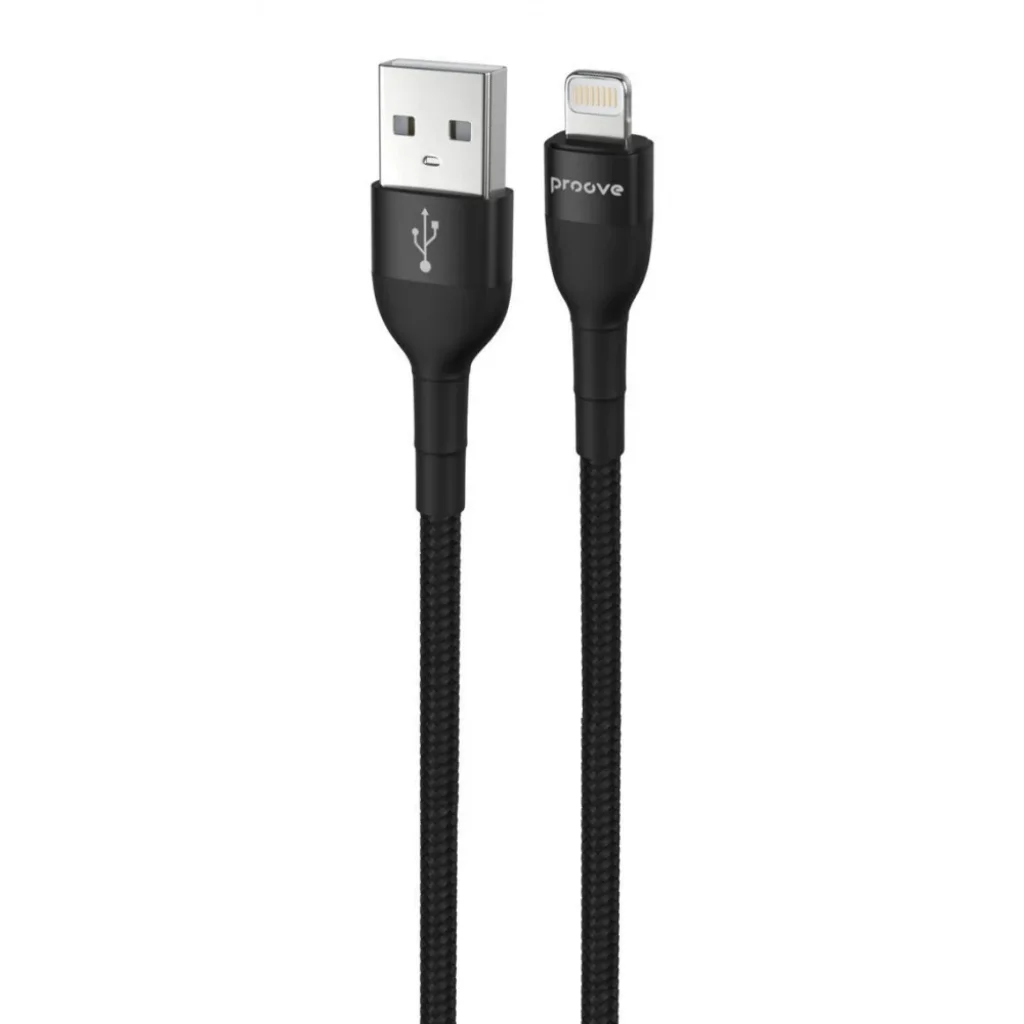 Кабель Proove Weft Lightning 2.4A (1m) Black CCWF20001101