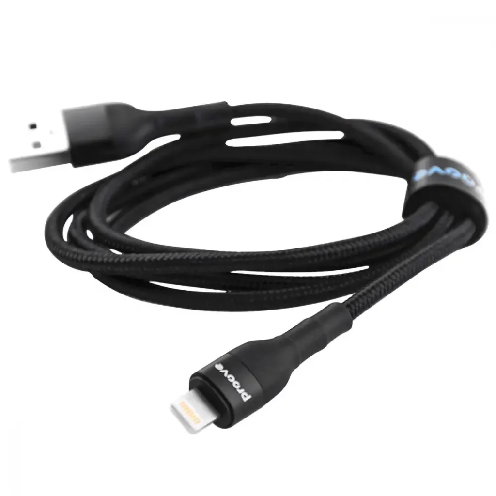 Кабель Proove Weft Lightning 2.4A (1m) Black CCWF20001101