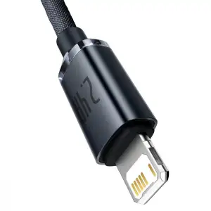 Кабель Baseus Crystal Shine Series Lightning 2.4A (1.2m) Blue, CAJY000003