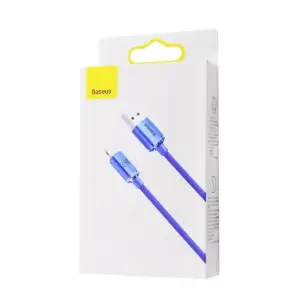 Кабель Baseus Crystal Shine Series Lightning 2.4A (1.2m) Sky Blue, CAJY001103