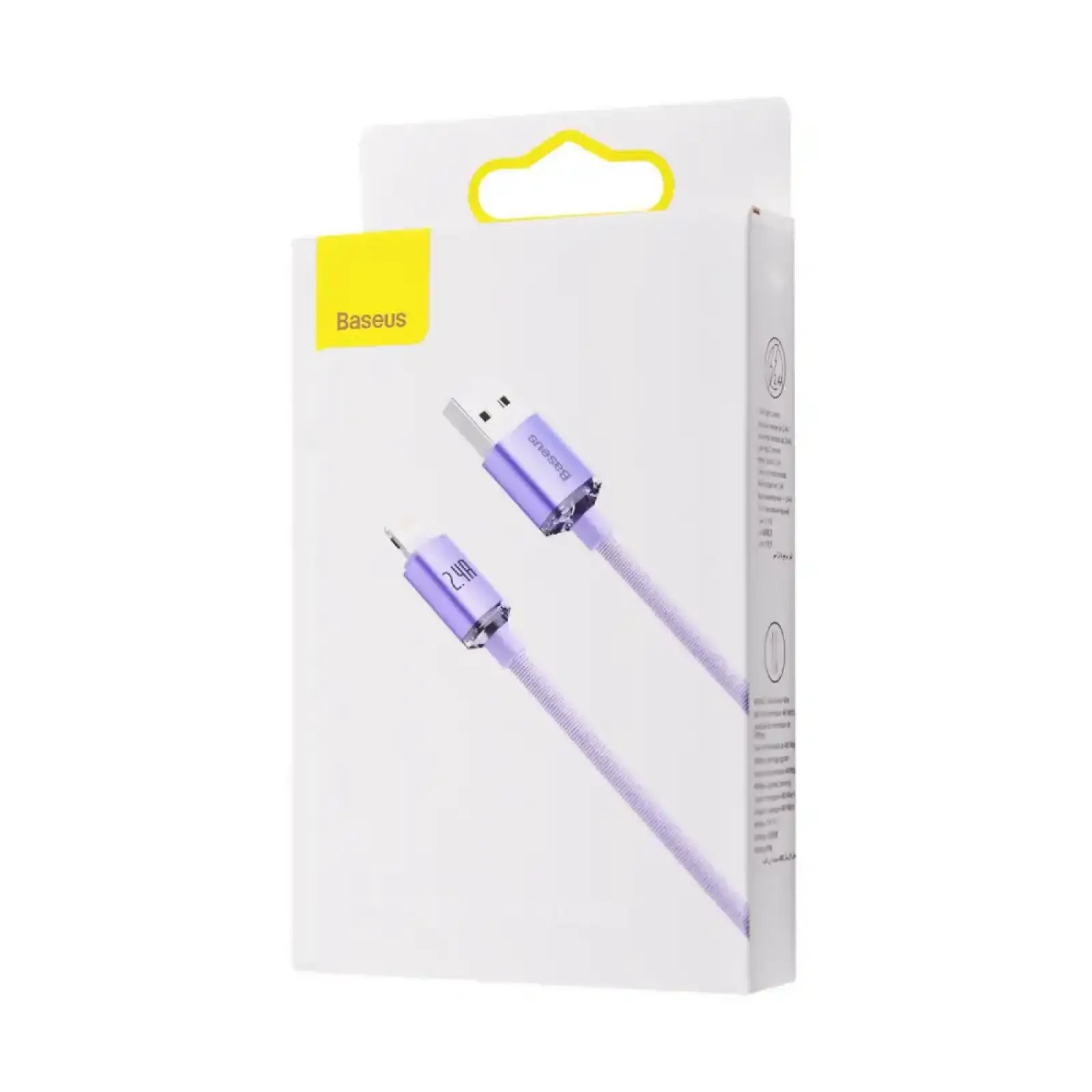 Кабель Baseus Crystal Shine Series Lightning 2.4A (2m) Sky Blue, CAJY001203