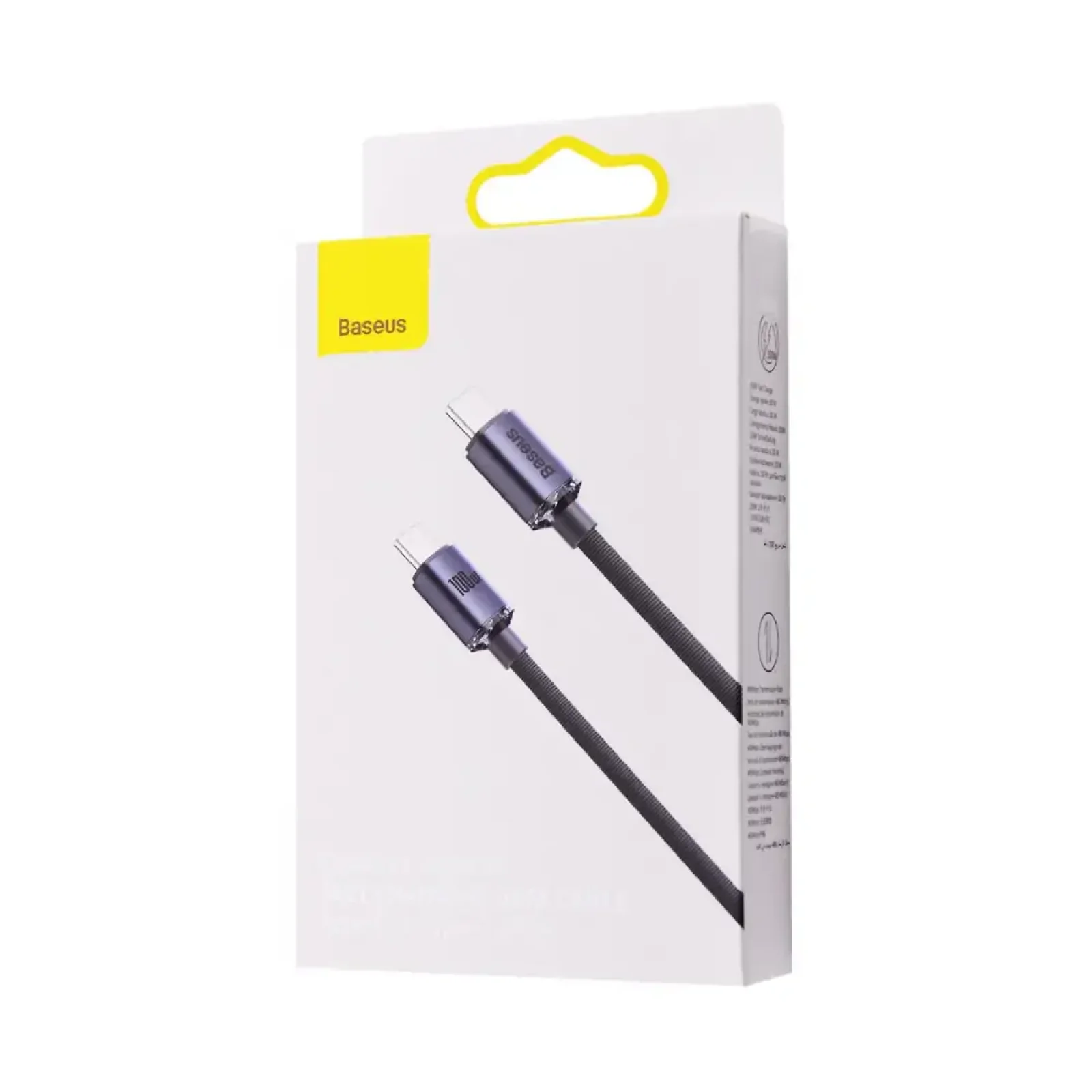 Кабель Baseus Crystal Shine Series Type-C to Type-C 100W (1.2m) Blue, CAJY000603