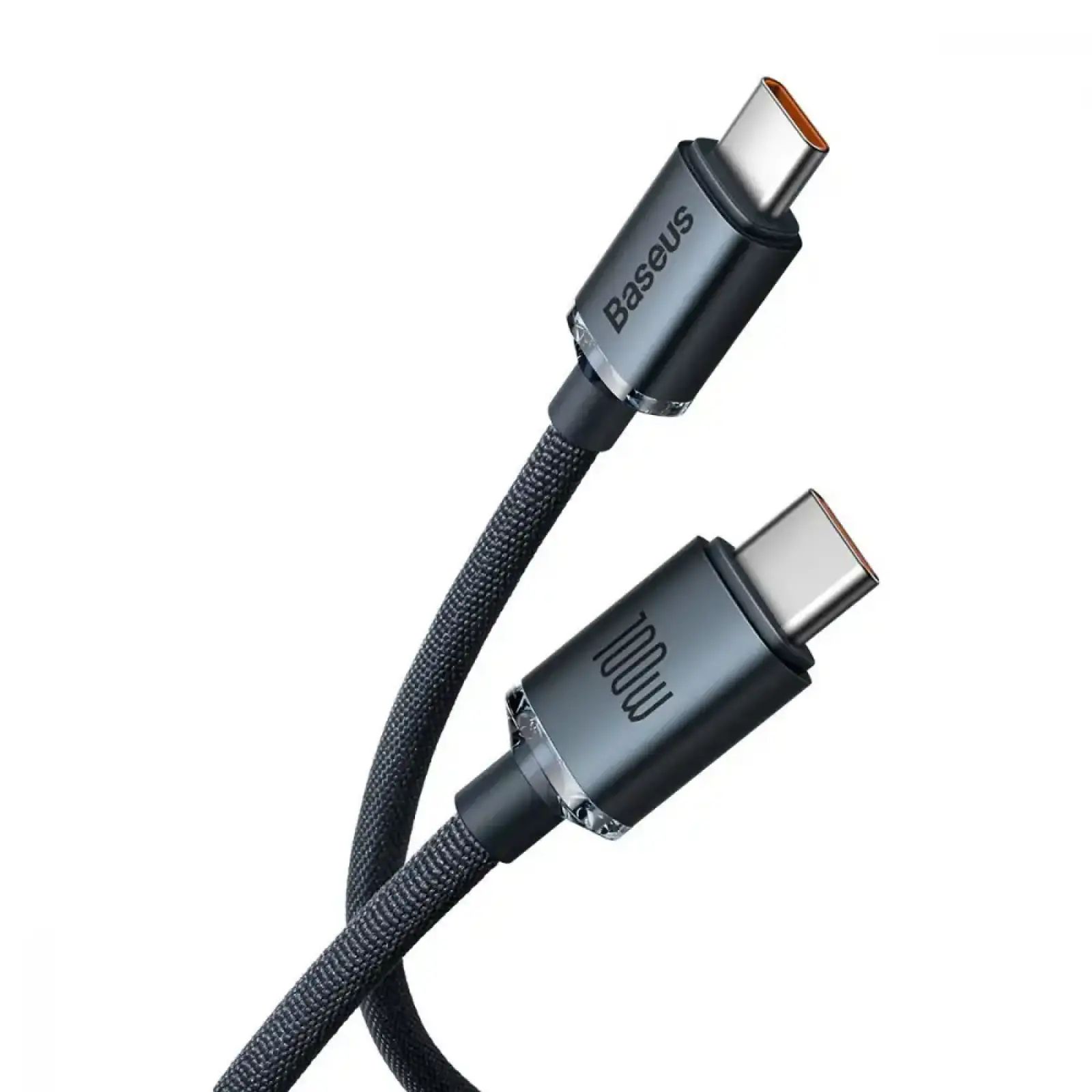 Кабель Baseus Crystal Shine Series Type-C to Type-C 100W (2m) Purple, CAJY000705