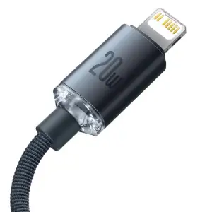 Кабель Baseus Crystal Shine Series Type-C to Lightning 20W (1.2m) Blue, CAJY000203