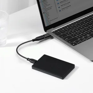 Перехідник Baseus Ingenuity Mini OTG USB 3.1 to Type-C Black, ZJJQ000001