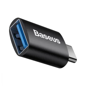 Перехідник Baseus Ingenuity Mini OTG USB 3.1 to Type-C Black, ZJJQ000001