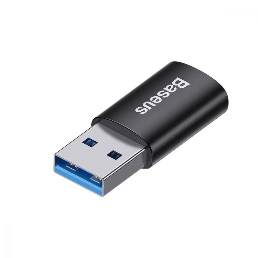 Переходник Adapter Baseus Ingenuity Series Mini OTG Type-C to USB 3.1 Black, ZJJQ000101