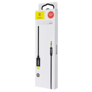 Cable AUX Baseus Yiven Type-C to 3.5 mini jack (1.2m) Black, CAM01-01