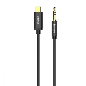 Cable AUX Baseus Yiven Type-C to 3.5 mini jack (1.2m) Black, CAM01-01