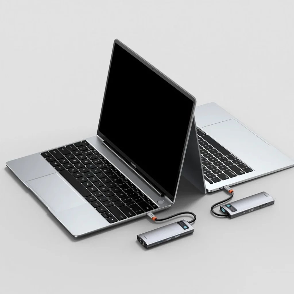USB-Хаб Baseus Metal Gleam Series 8-in-1 Type-C Gray, CAHUB-CV0G