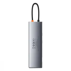 USB-Хаб Baseus Metal Gleam Series 11-in-1 Type-C Gray (CAHUB-CT0G)