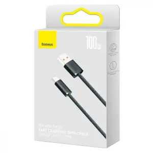 Кабель Baseus Dynamic Series Fast Charging Type-C 100W (2m) Slate Gray, CALD000716