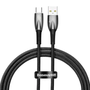 Кабель Baseus Glimmer Series Fast Charging Type-C 100W (1m) Black, CADH000401