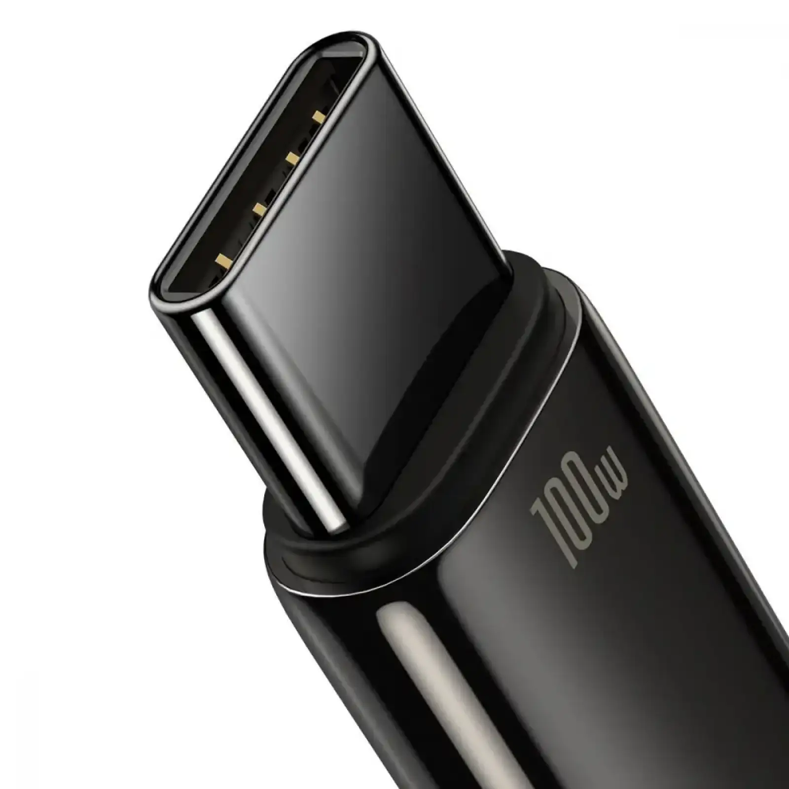 Кабель Baseus Tungsten Gold Fast Charging Data Type-C 100W (1m) Black, CAWJ000001