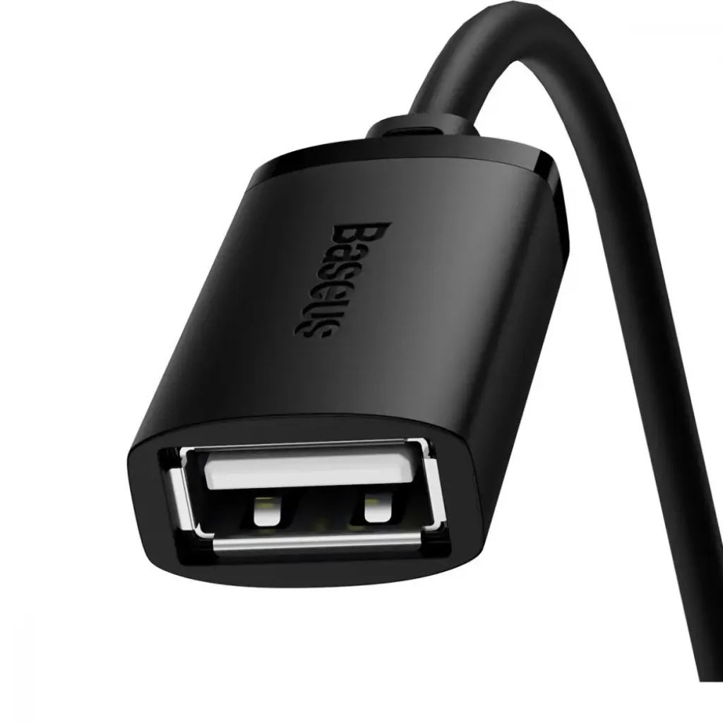 Кабель Baseus AirJoy Series USB(male) to USB(female) (0.5m) Black, B00631103111-01