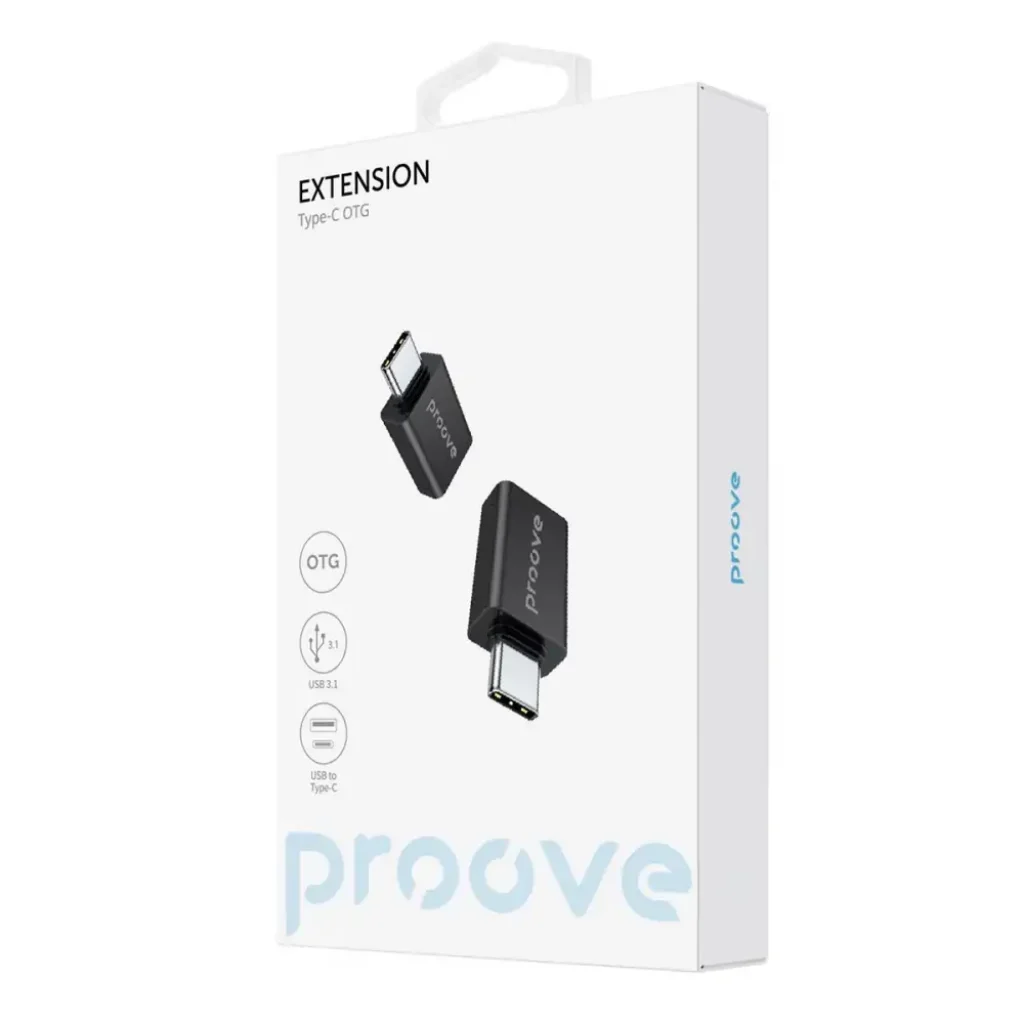 Переходник OTG Proove Extension USB to Type-C Black HBEX00101001