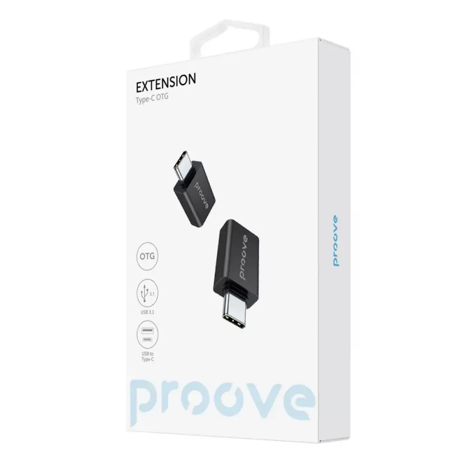 Переходник OTG Proove Extension USB to Type-C Black HBEX00101001