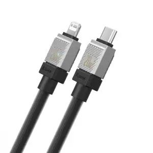 Кабель Baseus CoolPlay Series Type-C to Lightning 20W (2m) Black, CAKW000101