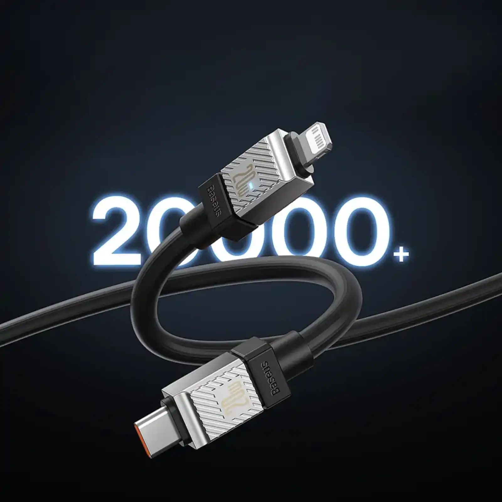 Кабель Baseus CoolPlay Series Type-C to Lightning 20W (2m) Black, CAKW000101