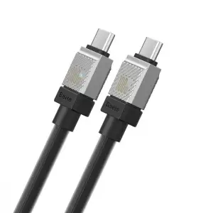 Кабель Baseus CoolPlay Series Type-C to Type-C 100W (1m) White, CAKW000202