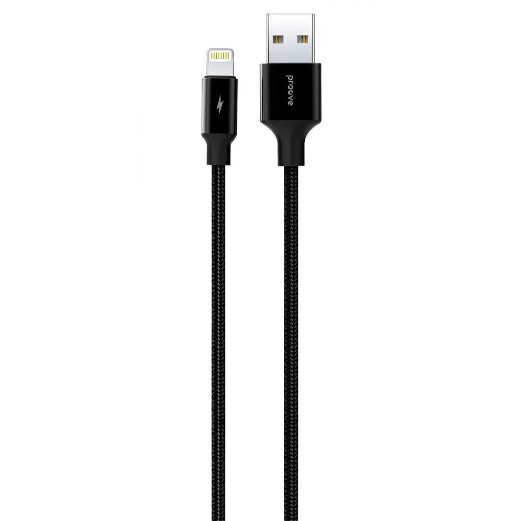Кабель Proove Light Weft Lightning 2.4A (1m) Black CCLW20001301