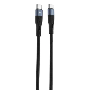 Кабель Proove Light Silicone Type-C to Type-C 60W (1m) Black CCLC60001101