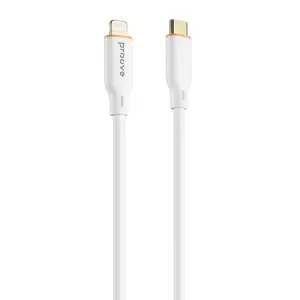Кабель Proove Jelly Silicone Type-C to Lightning 27W (1m) White CCJS27002102