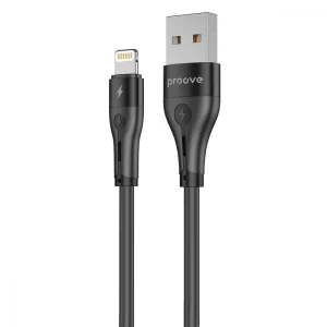 Кабель Proove Soft Silicone Lightning 2.4A (1m) Black, CCSO20001101