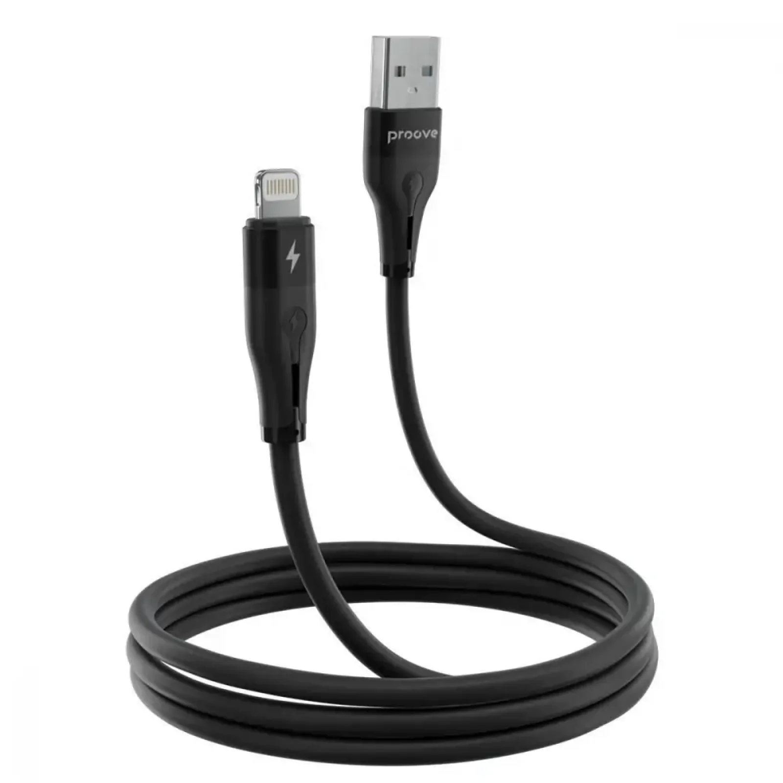 Кабель Proove Soft Silicone Lightning 2.4A (1m) Black CCSO20001101