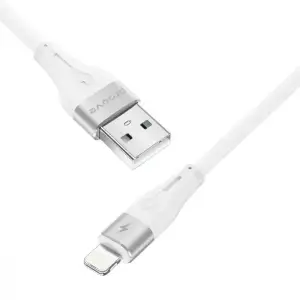 Кабель Proove Soft Silicone Lightning 2.4A (1m) White CCSO20001102