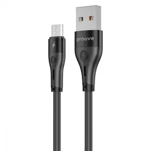 Кабель Proove Soft Silicone Micro USB 2.4A (1m) Black CCSO20001301